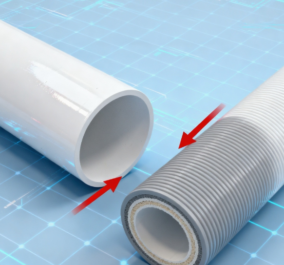 The difference between PE and PVC pipes